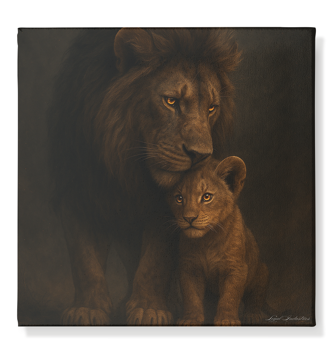 Lion 14 - Leinwand 50x50cm