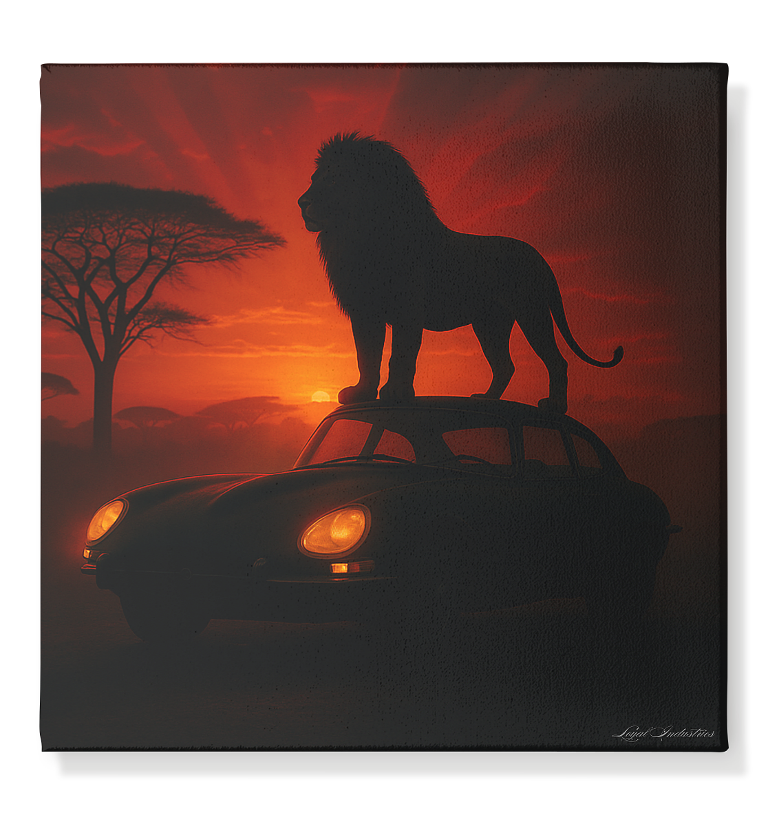 Lion 11 - Leinwand 50x50cm