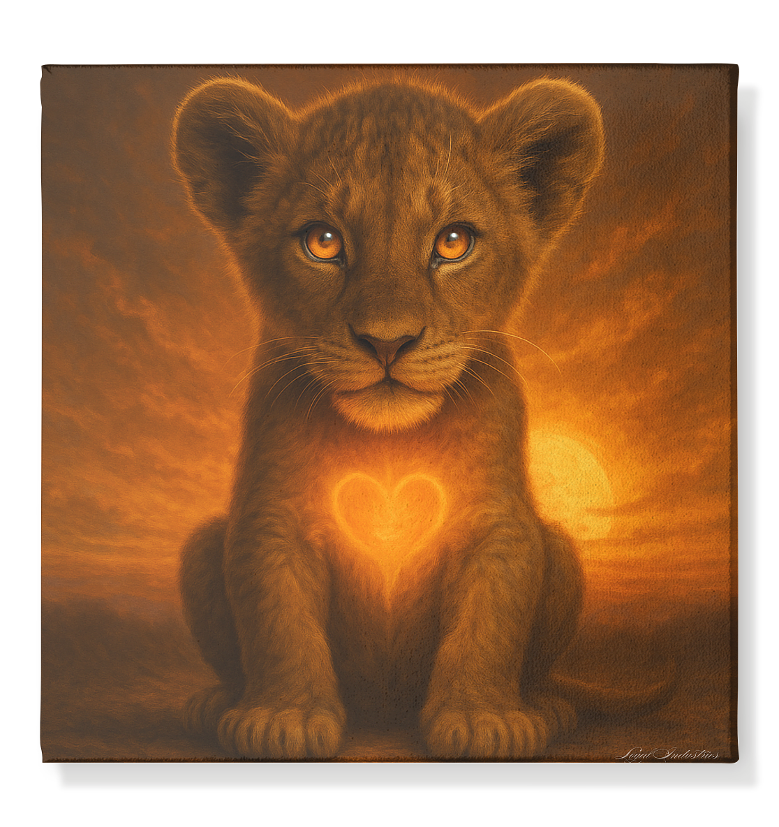 Lion 16 - Leinwand 50x50cm