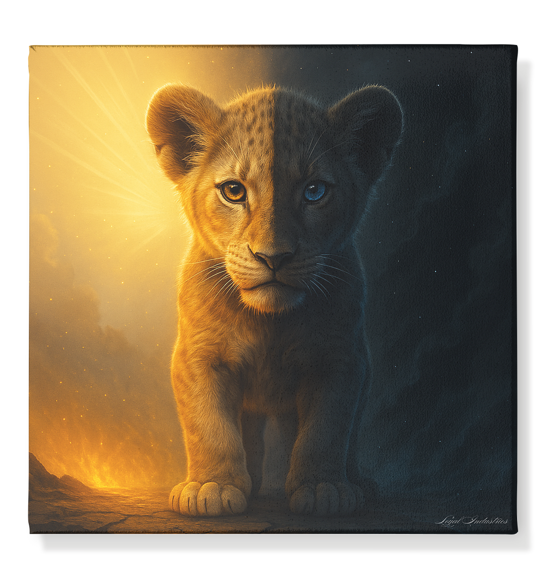 Lion 12 Kopie - Leinwand 50x50cm