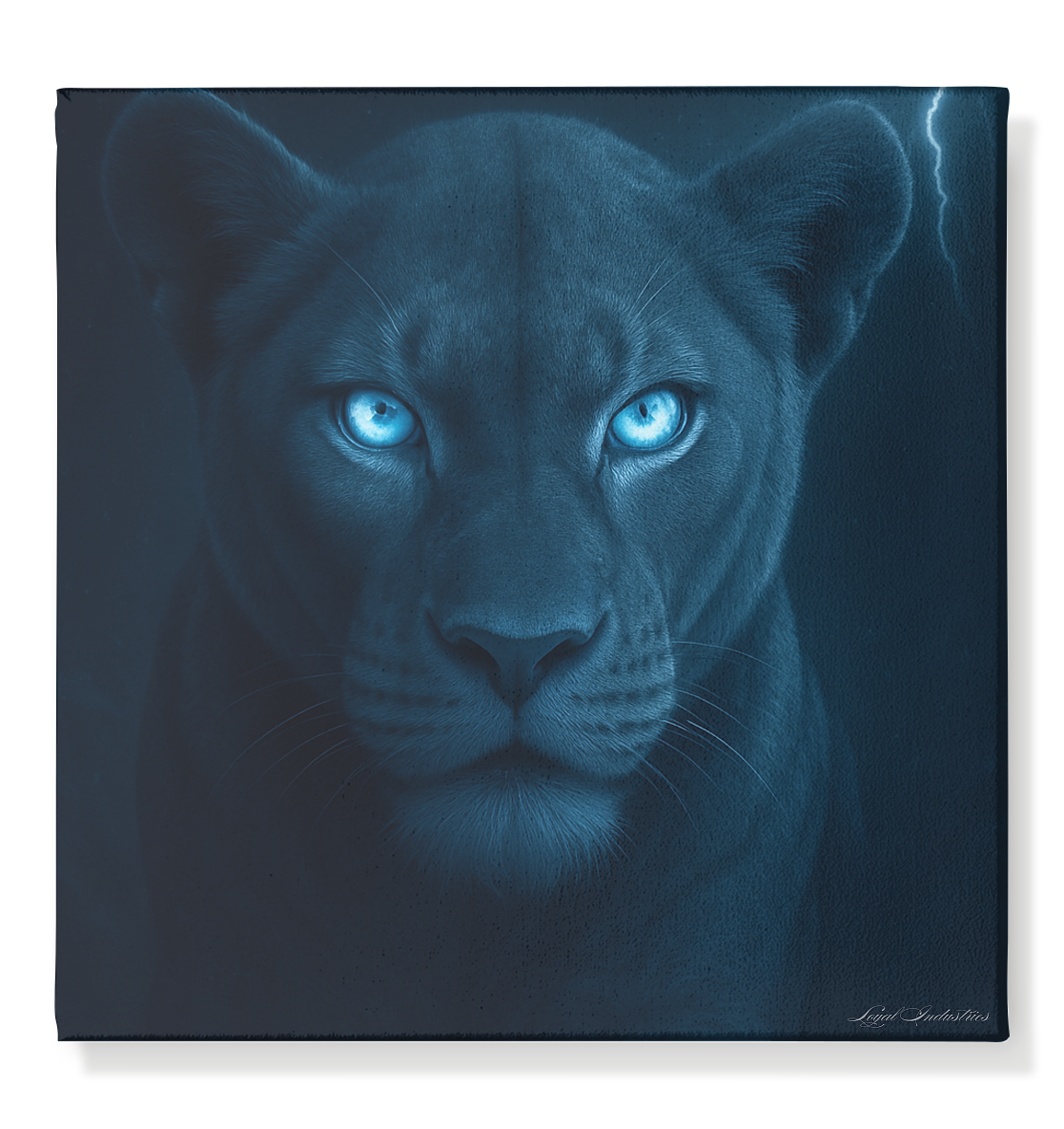 Mondschatten - Blauer Geist - Leinwand 50x50cm