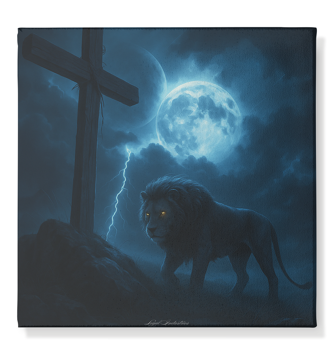 Lion 19 - Leinwand 50x50cm